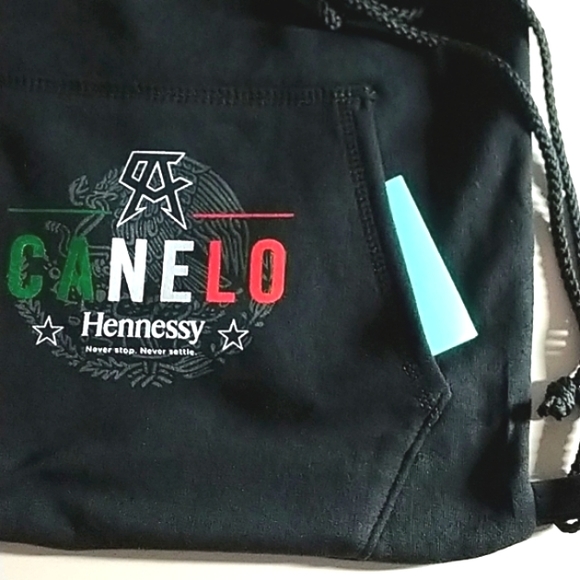 Canelo Álvarez & Hennessy Cognac Drawstring Sweatshirt Bag New - Picture 2 of 3
